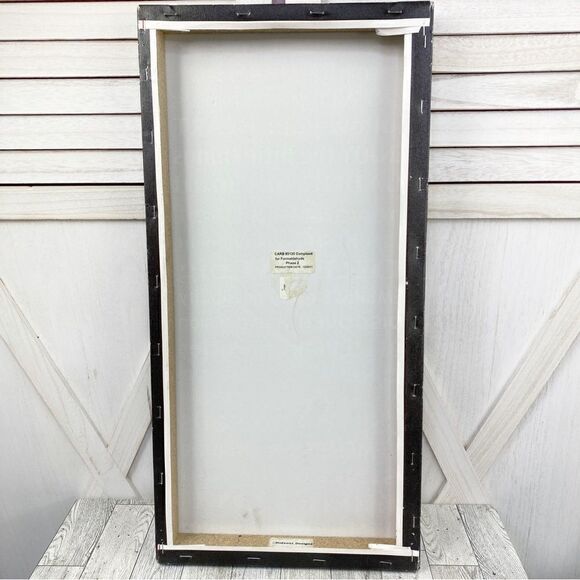 Life Rules Positive Messages Canvas Wallhanging Ombre Rainbow Black - Picture 3 of 6